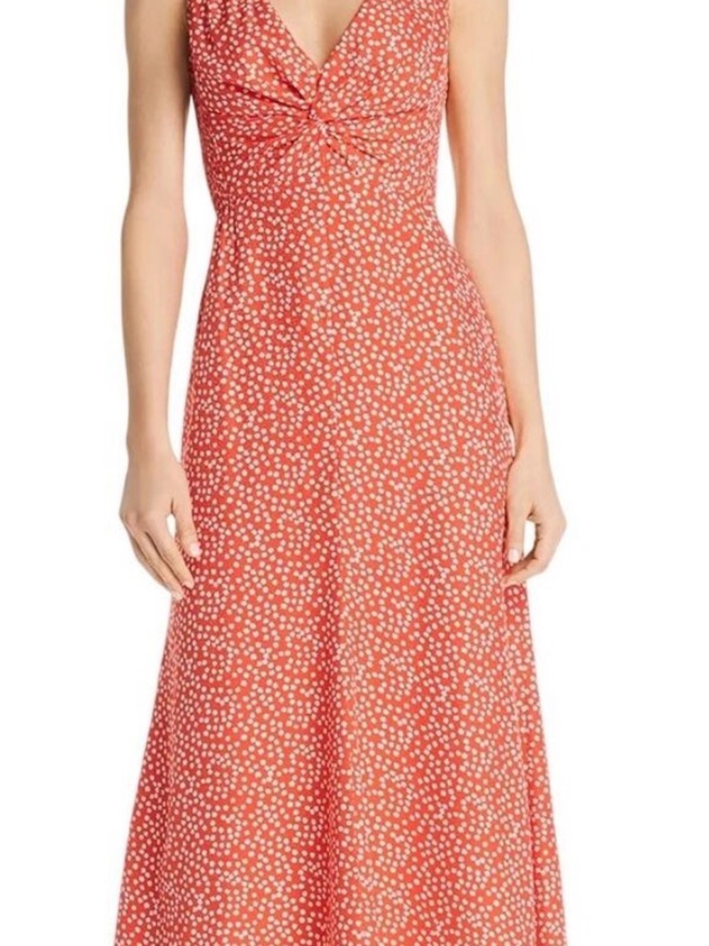 Red Polka Dot Sleeveless Dress